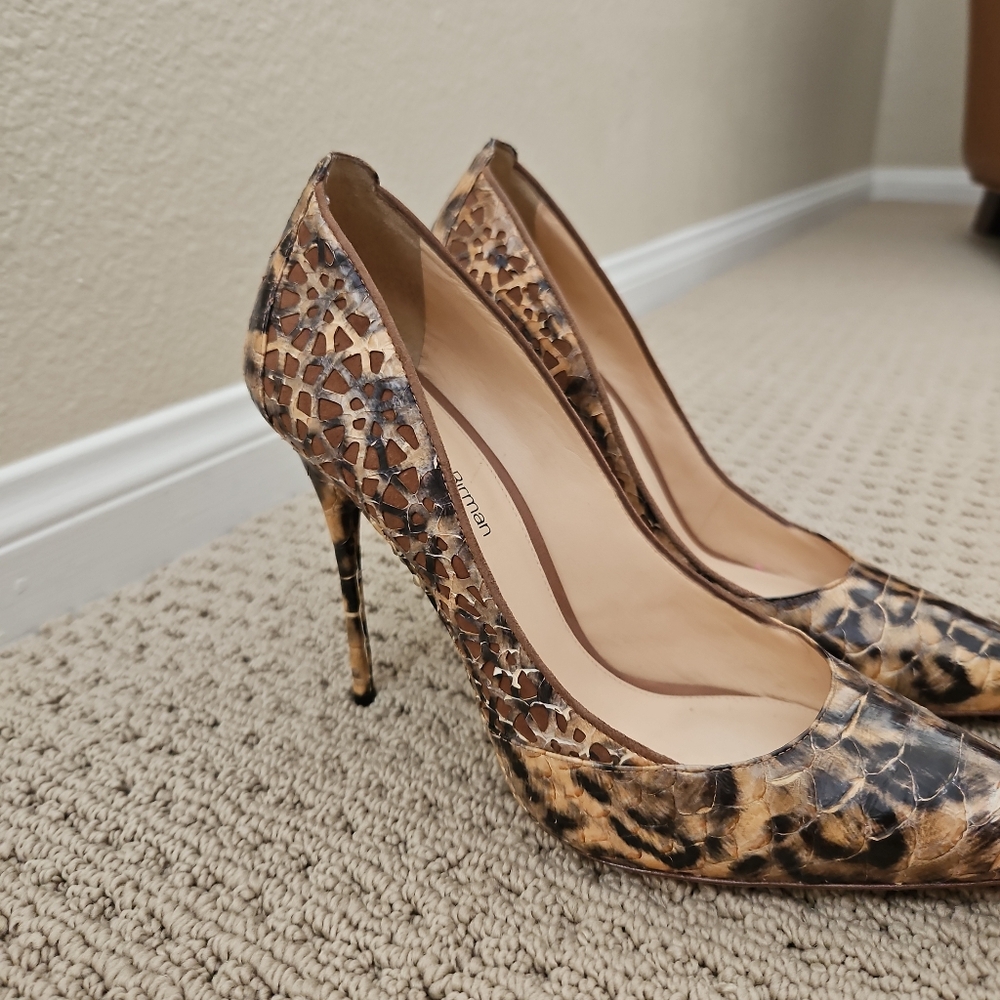 Alexandre Birman Leopard Print Stiletto Heels